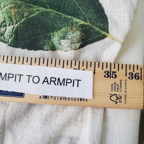 Eirili Shrug Duster Large Leaf Design Lagenlook Size 3XL Drapy - Picture 3 of 6